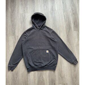 Rare Vintage Y2K Carhartt Black Pullover Hoodie Medium Loose Fit Streetwear Hype
